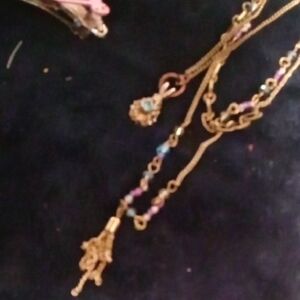 Chic Gold and Purple Necklace